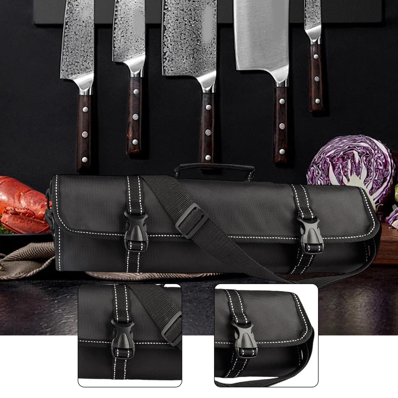 Fiocias Chef Tools Storage Bag Roll Bag Cooking Gadgets Storage Case Sturdy Multipurpose