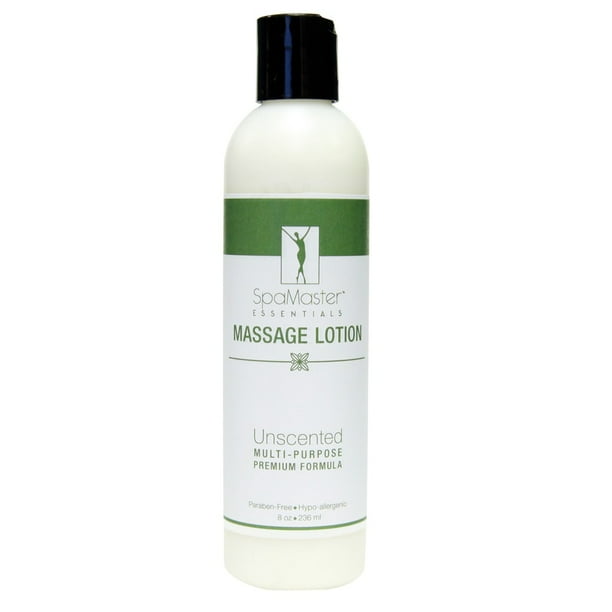 Master Massage Spamaster Essentials Unscented Massage Lotion Therapeutic Premium Formula 8 Oz