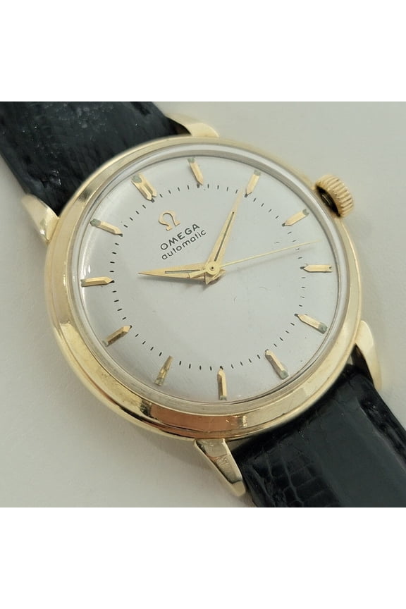 Pre-Owned Omega Collection GX6525 34mm 14k Solid Gold Mens 1950s Automatic Vintage RA579