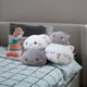 thumbnail image 5 of Muñeco de peluche de gato súper suave y lindo, almohada de gato linda, cama para acompañar a la muñeca durmiente, ojos redondos blancos, 35 cm, 5 of 6