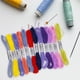 thumbnail image 2 of 24 hilos de bordar para proyectos de manualidades, kit de hilo de tejer, hilo para pulseras, hilo de punto de cruz., 2 of 5