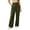*Army Green, variant on ClodeEU Women's High Waist Wide Leg Dress Pants,Casual Loose Straight Business Trousers with Pockets ,Women's Plus L