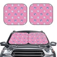 thumbnail image 2 of Goofa French Bulldog Pattern 2 Piece Car Windshield Sun Shade Foldable | Front Windshield Shade for Sun, Heat and UV Rays | Sunshade for Car Front Window-Small, 2 of 7