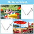 thumbnail image 5 of Uxcell 9.5x7.5mm Kayak Paddle Snaps, Hollow Button Single Pin Lock Tube Spring Clips for Tent Pole, 6 Pack, 5 of 6