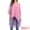 Dark Pink, variant on DARING DIVA Women's High Low Chiffon 3/4 Sleeve Top S White