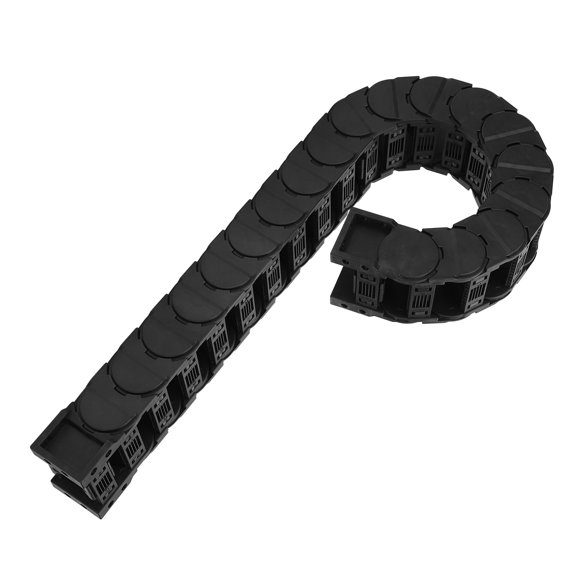 Chaîne de Traînée en Nylon Silencieux 66, Durable & Longueur Réglable 0.7m, Résistant aux Hautes Températures pour Machines CNC, Faible Bruit & Fonctionnement Fluide