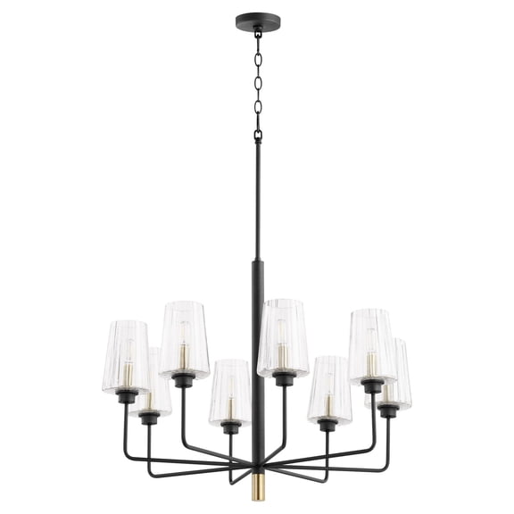 625-8-6980 Quorum Lighting Dalia - 8 Light Chandelier in style - 30 inches wide by 24 inches high     -Traditional Installation