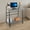 Black, Grey, variant on Free Standing Home Office Desk, Rolling 3-Tier Computer Desk (Black+Log Color)