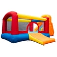 thumbnail image 1 of Banzai Double Slide Bouncer Outdoor Inflatable Bounce House & Climbing Wall, 1 of 12