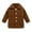 Coffee Fleece Coat, variant on JSGEK Baby Girl Fleece Coat Winter Warm Jacket Button Up Plush Outerwear Toddler Girls Boys Thick Coat Coffee 2-3Years