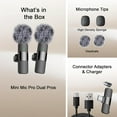 thumbnail image 6 of Superior Hub (Latest Model) - Professional Wireless Microphone for iPhone, iPad, Android, Lavalier Microphone for Video Recording - iPhone Mic Crystal Clear Recording with USB-C for Content Creators, 6 of 8