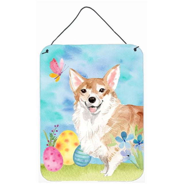 Carolines Treasures BB9624DS1216 Corgi Impression Murale Ou de Porte de Pâques