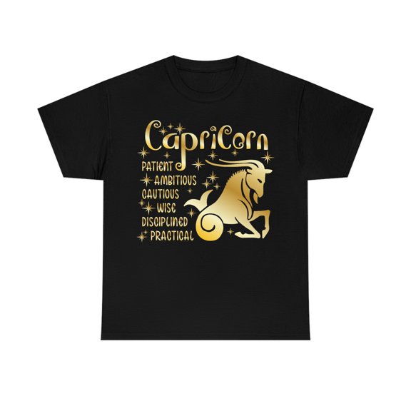 Capricorn Zodiac Heavy Cotton Tee