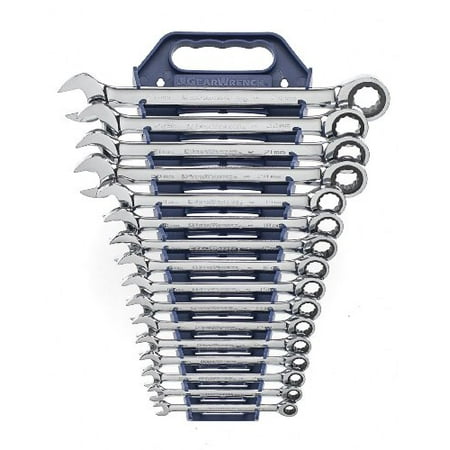 Gearwrench - 9416 - 16 Piece 12 Point Ratcheting Combination Metric Wrench Set