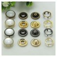 thumbnail image 4 of 100PCS High-Quality Pearlescent Five-Prong Snap Buttons - Metal Cufflink Fasteners for Clothing, 4 of 7