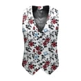 thumbnail image 5 of ZTKWD Mens Suits Vest Valentines Heart Print Pattern Button Down Blazer Fashion Lightweight Slim Casual Suit Jacket, 5 of 5