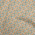 thumbnail image 1 of oneOone Polyester Spandex Orange Fabric Asian Block Sewing Fabric By The Yard Printed Diy Clothing Sewing Supplies 56 Inch Wide, 1 of 4