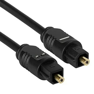 High Quality Digital Optical Audio S/PDIF Toslink DTS Cable Wire Black - 12 Feet