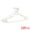 White, variant on Unique Bargains Plastic Non-Slip Hangers Space Saving Clothes Hangers 10 Packs White