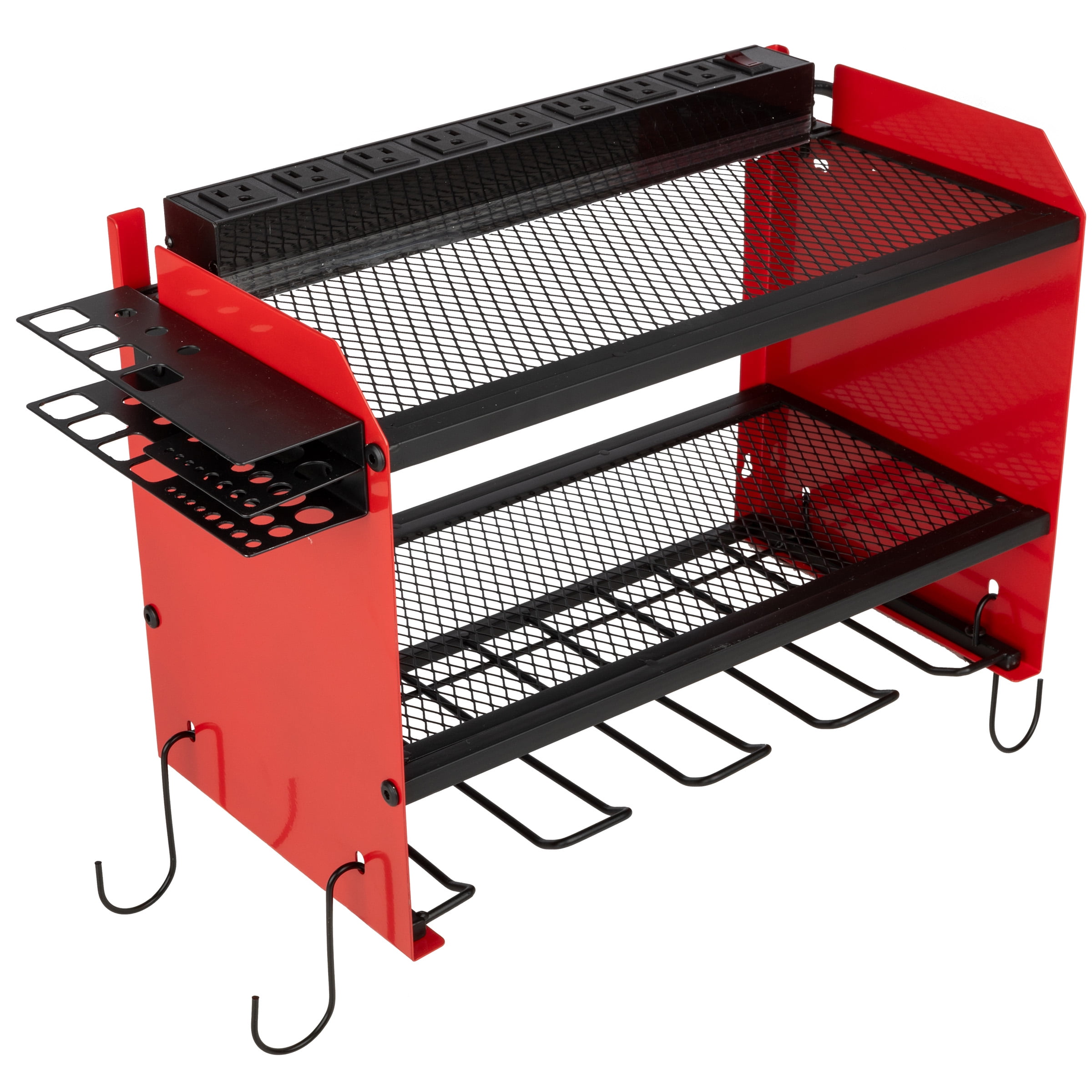 Stalwart Drill Holder Power Tool Organizer Wall Mount with Charging Station