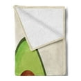 thumbnail image 2 of Avocado Soft Flannel Fleece Throw Blanket, Organic Freshness Theme with Digital Image of Half Cut Avocado Pieces, Cozy Plush for Indoor and Outdoor Use, 70" x 90", Multicolor, by Ambesonne, 2 of 5