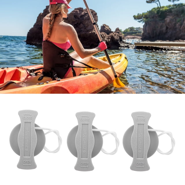 Inflatable Boat Valve, Leakproof Inflatable Boat Air Plugs 3pcs Professional For Kayak Raft For Rubber Dinghy For Kayak