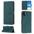 thumbnail image 1 of For Samsung A22 Case 5G, Allytech Wallet Case Magnetic Folio Embossed Full Protection PU Leather Kickstand Credit Card Holder Slots Wrist Strap Flip Cover for Samsung Galaxy A22 5G, Green, 1 of 11