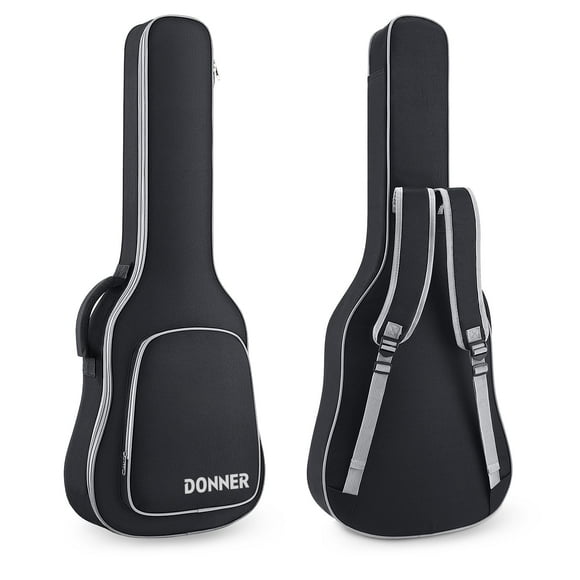 Funda para guitarra eléctrica Donner, 39 pulgadas, impermeable, nailon, color negro