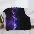 thumbnail image 3 of Fotbe Purple And Blue Nebula Manta de Franela con Estampado, Manta Ultrasuave para Cama, Sofá, Auto, Hipoalergénica y Antibolitas-50"x40", 3 of 6