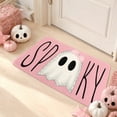 thumbnail image 6 of Aurorax Door Mats for Outside Entry Doorway,Non Slip Holiday Halloween Doormats for Outdoor,Pink Ghost Decor for Halloween Home, 6 of 7
