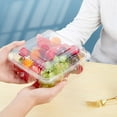 thumbnail image 7 of 50 PCS Clear Plastic Square Hinged Food Container,Plastic Take Out Containers,Disposable Clamshell Food Containers for Salads,Pasta,Dessert,Sandwiches(5.3x4.7x2.8 In), 7 of 7