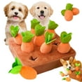 thumbnail image 6 of Dog Carrot Toy, Hide and Seek Dog Toy - Qyaukm Enrichment Carrot Dog Toys, 9Pc Carrots & Farm Snuffle Mat for Hide and Seek Snuffle Toys for Small and Medium Dogs, 6 of 9
