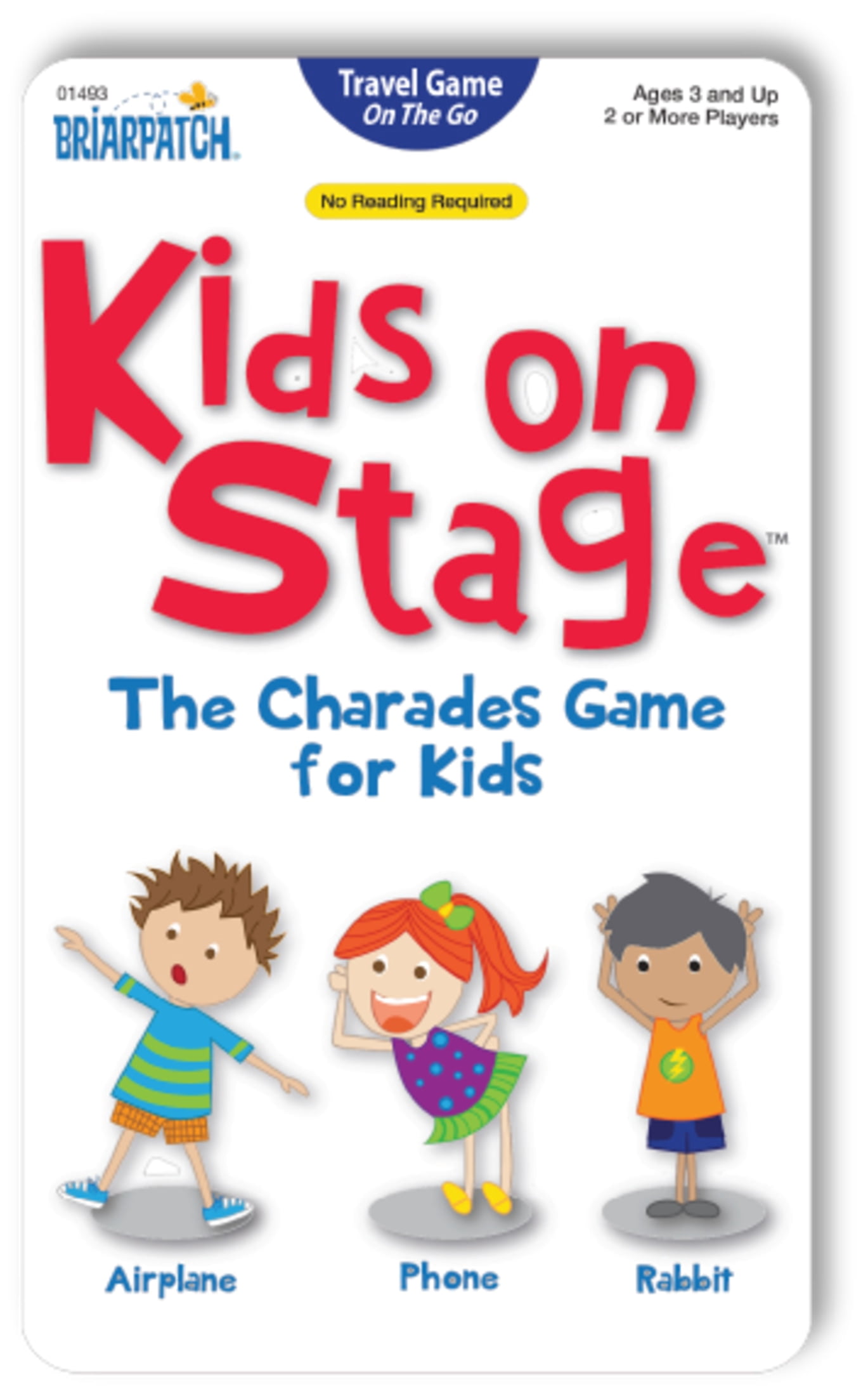 University Games Kids on Stage Charades Game for Kids Travel Tin, Ages 3+, Family Friendly