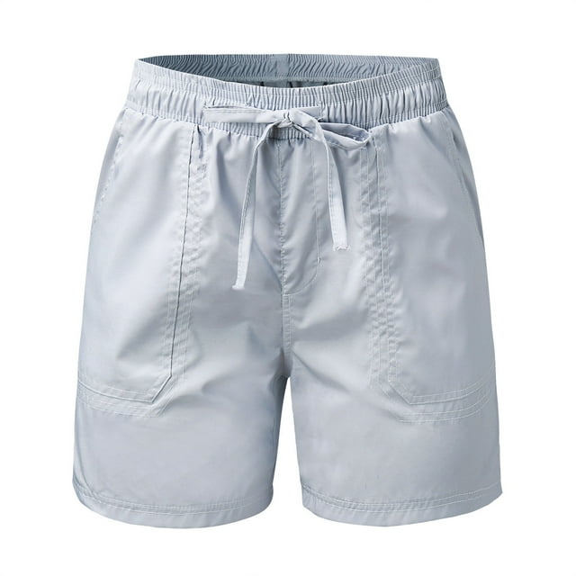 Aayomet Shorts d'Entraînement pour Femmes Séchage Rapide Shorts de Randonnée Athlétiques pour Femmes (Gris, P)