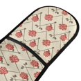 thumbnail image 2 of Dailycode Double Sided Oven Mitt with Loop Heat Resistant Kitchen Long Potholders 7" x 35" Rose and Line, 2 of 6