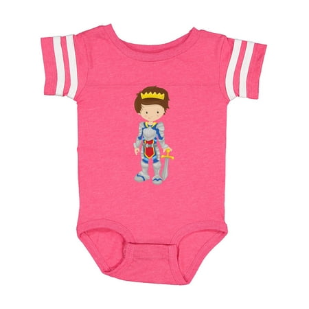 

Inktastic Boy Prince Brown Hair Knight In Shining Armor Gift Baby Boy Bodysuit