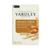 (Pack of 4) Yardley London Moisturizing Bath Bar, Oatmeal and Almond, 4.25 oz