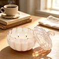 thumbnail image 5 of 5.12 Inch Glass Pumpkin Jar Candle, Pumpkin Shaped Candle Fall Candles, Autumn Decorative Pumpkins for Fall, Halloween Candle for Home Thanksgiving Pumpkin Decor & Fall Candles and Lanterns, 5 of 5