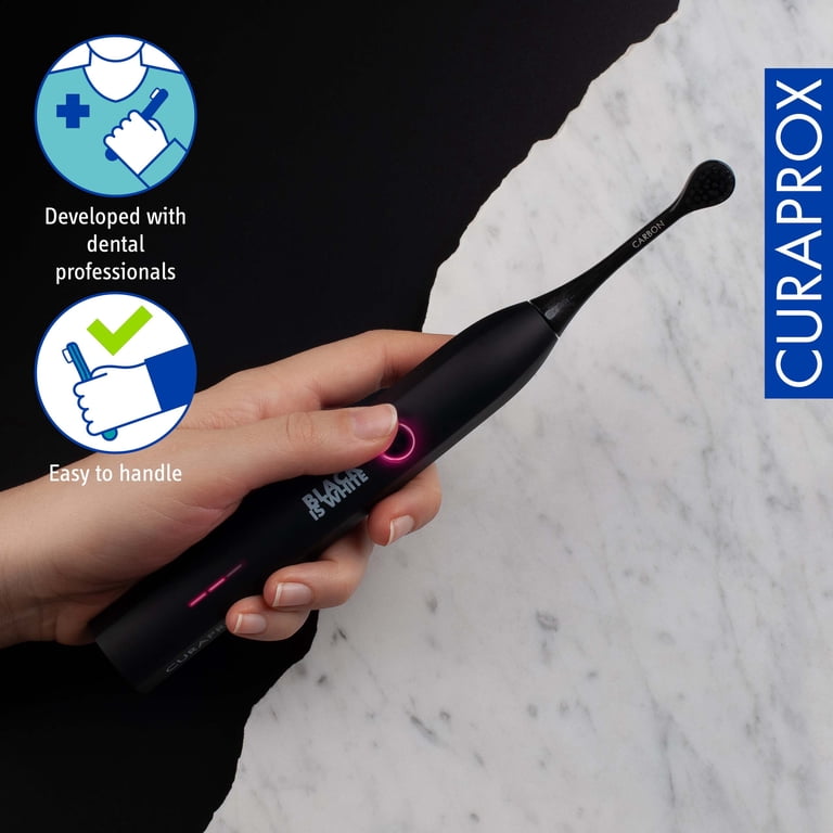 Curaprox Hydrosonic Black Is White – Sonic Toothbrush for Simple