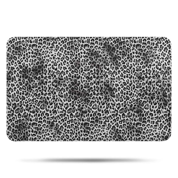 Black and Tan Leopard Print Bathroom Rugs Mat,Non Slip Microfiber Bathroom Rug,Rubber Backing,Soft Bathroom Mats for Bathroom Floor,Tub and Shower,17x27in(43x68cm)