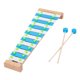 thumbnail image 4 of Glockenspiel de 15 notas, marco de madera, Piano de juguete para golpear a mano, juguete Montessori para sesiones familiares, en casa, , Azul, 4 of 9