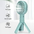 thumbnail image 2 of Handheld Portable Fan Mini Hand Fan, USB Rechargeable Personal Fan, Small Fan with 3 Speeds for Travel/Commute/Makeup(1 pack), 2 of 7