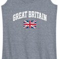 thumbnail image 3 of Instant Message - Great Britain Flag - Women's Racerback Tank Top, 3 of 6