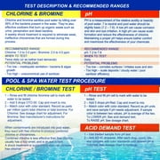 Basic 3-Way Swimming Pool & Spa Test Kit - Tests Water for pH, Chlorine, and Bromine - OTO and Phenol Red Test Solutions - Maintain the Proper Chemical Balance of Pool Water