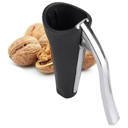 

nut crackers heavy duty Nutcracker with Handle Walnut Pecan Nut Crackers Tool Heavy Duty for All Nuts Pecan Walnuts Black