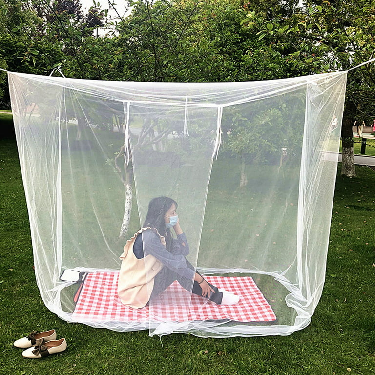 White Camping Mosquito Net Outdoor -mosquito Mesh Tent Net 