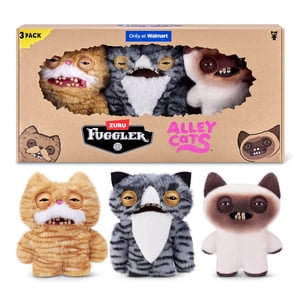 Fuggler Alley Cats 9-Inch Plush Toy, 3-Pack