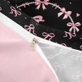 thumbnail image 4 of meiyoeat Pink Cute Bow Twin Duvet Cover,Initial Letter L Twin Bedding For Girl,Pink Reversible,2 Pieces,1 Duvet Cover and 1 Pillowcase, 4 of 6