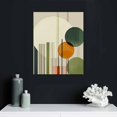 thumbnail image 4 of GOSMITH Green Geometric Painting Mid Century Prints Green Abstract Canvas Wall Art Abstract Boho Poster Olive Green Pictures Geometric Shape Wall Art Modern Minimalist Artwork for Living Room, 4 of 4