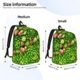 thumbnail image 3 of Picia Cactus And Succulents Printed Canvas Daypack - Stylish and Durable Vintage Compact Backpack - Class, Work, Travel, or Laptop Bookbag,Organized Compartments-Medium, 3 of 6